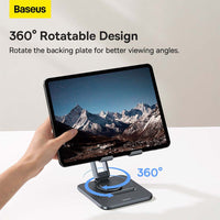 Baseus Desktop Biaxial Foldable Metal Stand For Tablets-Space Gray
