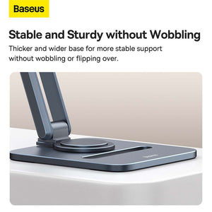 Baseus Desktop Biaxial Foldable Metal Stand For Tablets-Space Gray