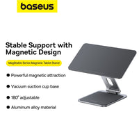 Baseus MagStable Series Magnetic Tablet Stand for Pad 10.9''/11''-Space Gray
