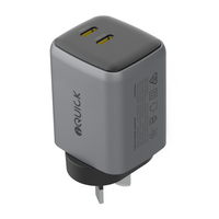 iQuick NANO ENERGY 2 45W PD3.0 Dual USB-C Ports Charging Adapter
