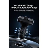 BLACKTECH BL-DE2 50W 1C 2A QC3.0 PD Car Wireless MP3 FM Transmitter Charger - Black
