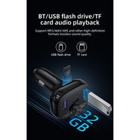 BLACKTECH BL-DE2 50W 1C 2A QC3.0 PD Car Wireless MP3 FM Transmitter Charger - Black
