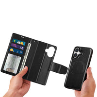 iPhone 17 Hanman 2 in 1 Detachable Flip Leather Wallet Case With Magnetic Ring

