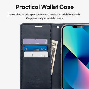 iPhone 17 Pro Max Mercury Blue Moon Diary Case With Magnetic Ring