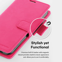 iPhone 17 Pro Max Mercury Blue Moon Diary Case With Magnetic Ring