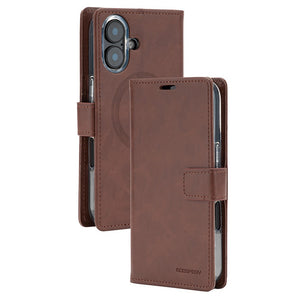 iPhone 17 Mercury Blue Moon Diary Case With Magnetic Ring