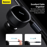 Baseus Enjoyment Retractable 2-in-1 Car Charger C+C 33W-Black
