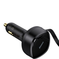 Baseus Enjoyment Retractable 2-in-1 Car Charger C+C 33W-Black
