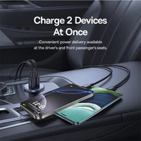 Baseus GoTrip DP1 Car Charger C+C 30W-Cosmic Black
