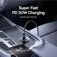 Baseus GoTrip DP1 Car Charger C+C 30W-Cosmic Black
