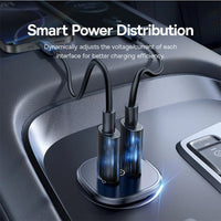 Baseus GoTrip DP1 Car Charger C+C 30W-Cosmic Black