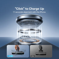Baseus PrimeTrip VC2 Pro Cooling Magnetic Wireless Charging Car Mount Qi2.2 Air Vent Version -Cosmic Black
