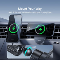 Baseus PrimeTrip VC2 Pro Cooling Magnetic Wireless Charging Car Mount Qi2.2 Air Vent Version -Cosmic Black
