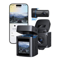 Baseus PrimeTrip VD1 Dash Cam 3K + Rear Camera 1080p-Cosmic Black
