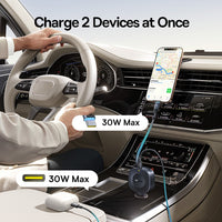 Baseus PrimeTrip VR2 Car Charger With Retractable Cable C+C 30W
