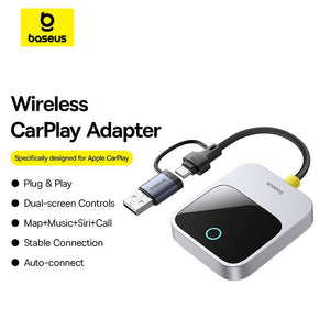 Baseus SafeJourney Series Wireless CarPlay Adapter Space Grey