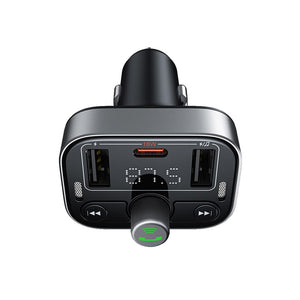 Baseus S-09 Pro Series Car FM Transmitter-Cluster Black