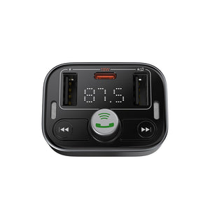 Baseus S-09 Pro Series Car FM Transmitter-Cluster Black