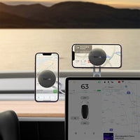 Baseus T-Space Series Folding Metal Car Mount Magnetic Phone Holder-Frost Silver
