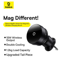 Baseus MagPro Series Magnetic Wireless Charging Car Mount 15W (Air Vent Version)-Cosmic Black
