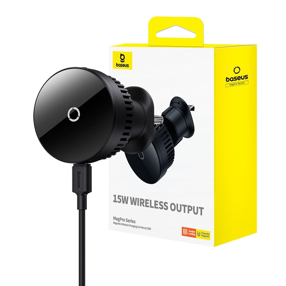 Vent Mount Baseus 15w Wireless Car Charger Baseus 15W MagSafe