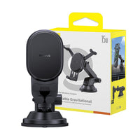 Baseus Stable Gravitational Wireless Charging Car Mount Pro 15W (Suction Cup Version)-Cluster Black
