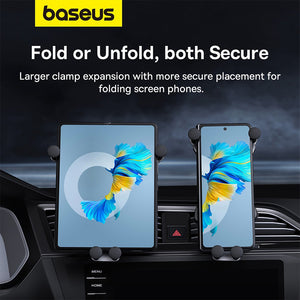 Baseus Ultra Control Mega Series Folding Screen Phone Car Mount-Cluster Black