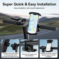 Baseus QuickGo Series Bike Phone Mount-Cluster Black
