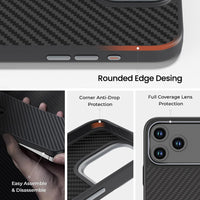 REDEFYNE Armor Xtreme Soft TPU+1500D Kevlar Case Cover With Magnetic Ring for iPhone 17 Pro / 18 Pro
