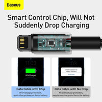 Baseus Tungsten Gold Fast Charging Data Cable USB to iP 2.4A 2m
