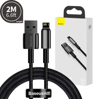 Baseus Tungsten Gold Fast Charging Data Cable USB to iP 2.4A 2m
