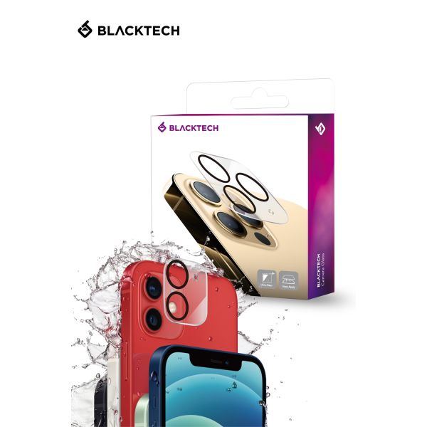 BLACKTECH Camera Anti-Glare Tempered Glass - Black