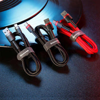 Baseus Cafule Fast Charge Type-C USB Data Charging Cable 2A 2M for iPhone 15 16 17 Series
