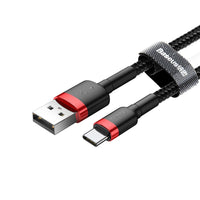 Baseus Cafule Cable USB For Type-C 3A 0.5m for iPhone 15 16 Series
