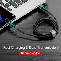 Baseus Cafule Fast Charge Type-C USB Data Charging Cable 2A 2M for iPhone 15 16 17 Series
