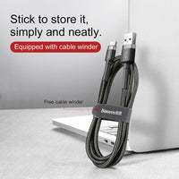 Baseus Cafule Cable USB For Type-C 2A 3m for iPhone 15 16 Series
