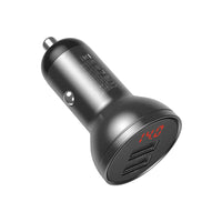 Baseus Digital Display Dual USB 4.8A Car Charger 24W
