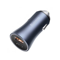 Baseus Golden Contactor Pro Dual Fast Charger Car Charger U+U 40W (CCJD-A0G)-Dark Gray
