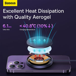 Baseus Simple Mini3 Magnetic Wireless Charger 15W