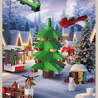 MOULD KING 10164 Christmas Countdown Calendar Blind Box Poke Fun with 694 Pieces