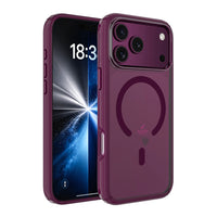 Dual Color Shockproof Transparent Case Cover With Magnetic Ring for iPhone 17 Pro / 18 Pro
