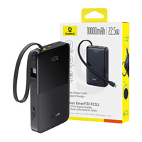 Baseus EnerFill FC51 Bipow2 Pro Digital Display Power Bank with Built-in Cable 10000mAh 22.5W