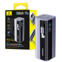 Baseus EnerGeek GR11 Power Bank With Retractable Cable 20000mAh 145W-Space Grey
