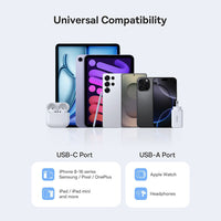 Baseus EnerFill FN11 Fast Charger 2U+C 30W AU Moon White
