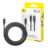 Baseus Foamed Silicone Fast Charging Data Cable USB-C to USB-C 100W (2m)