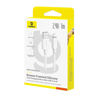 Baseus Foamed Silicone Fast Charging Data Cable USB-A to iP 2.4A (1m)
