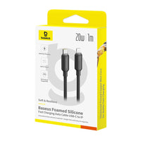 Baseus Foamed Silicone Fast Charging Data Cable USB-C to iP 20W (1m)
