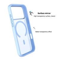 Dual Color Shockproof Transparent Case Cover With Magnetic Ring for iPhone 17 Pro / 18 Pro
