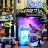 FunWhole F9051 American Street: Skateboard Shop with 1573 Pieces
