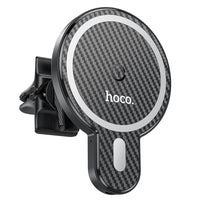 Hoco CA85 15W Magnetic Wireless Charger Air Vent Car Holder - Black
